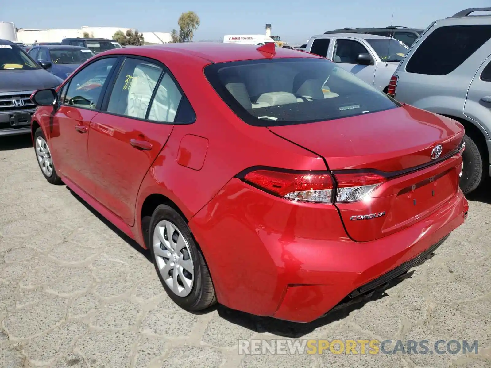 3 Photograph of a damaged car JTDEPMAE9MJ144228 TOYOTA COROLLA 2021