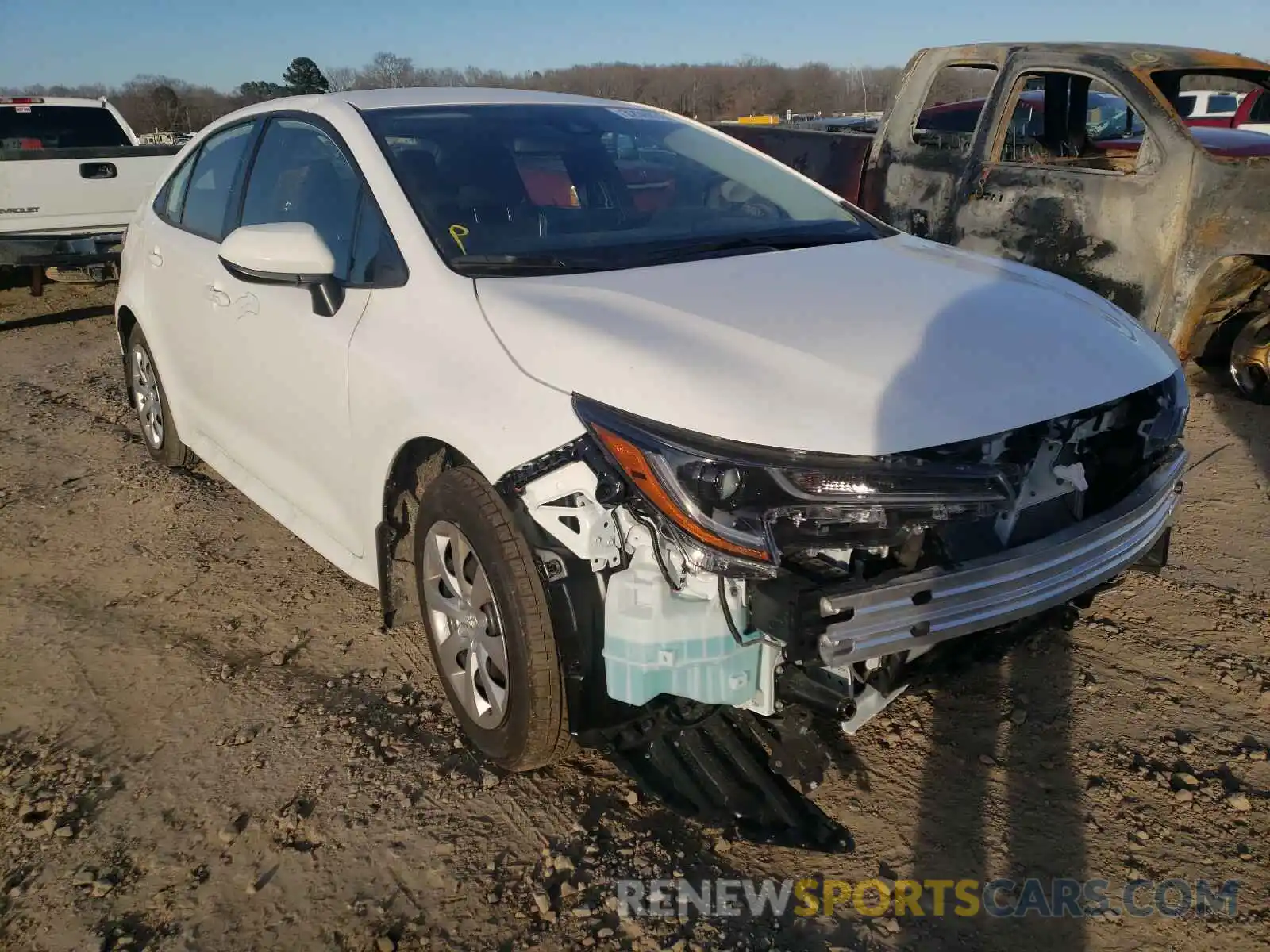 1 Photograph of a damaged car JTDEPMAE9MJ144357 TOYOTA COROLLA 2021