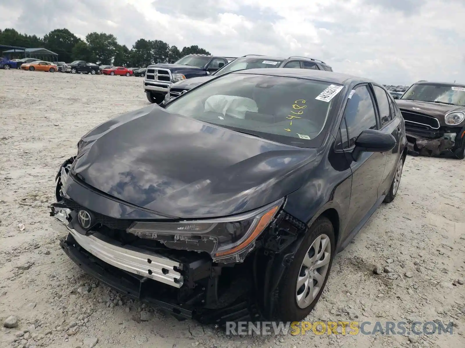 2 Photograph of a damaged car JTDEPMAE9MJ144682 TOYOTA COROLLA 2021