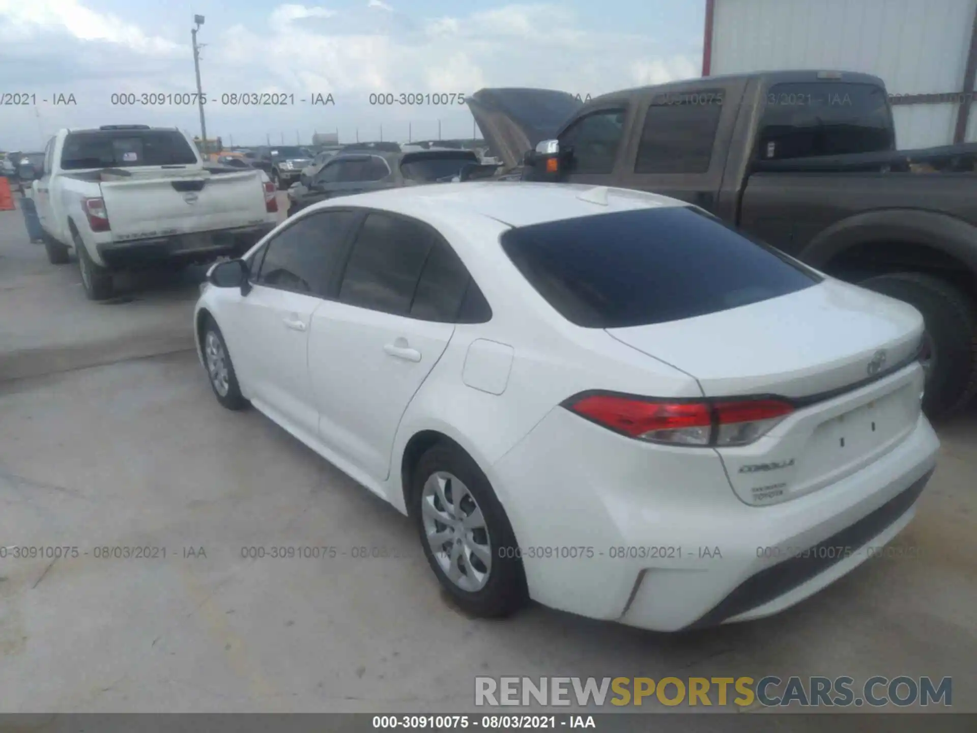 3 Photograph of a damaged car JTDEPMAE9MJ144827 TOYOTA COROLLA 2021