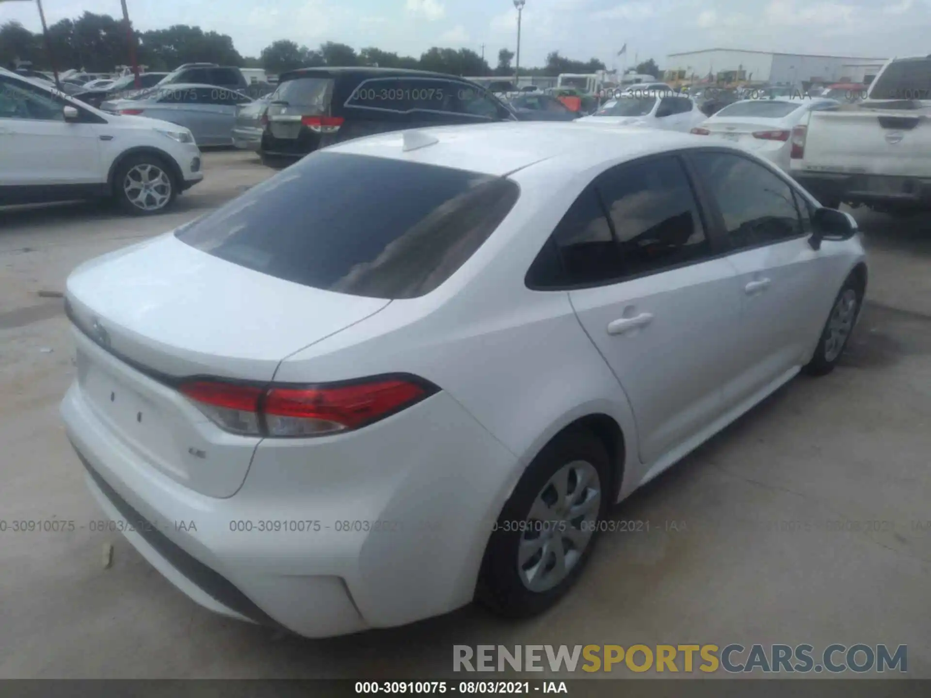 4 Photograph of a damaged car JTDEPMAE9MJ144827 TOYOTA COROLLA 2021