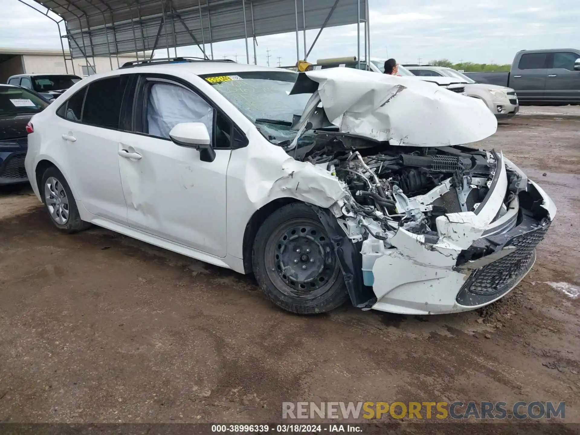 1 Photograph of a damaged car JTDEPMAE9MJ145234 TOYOTA COROLLA 2021