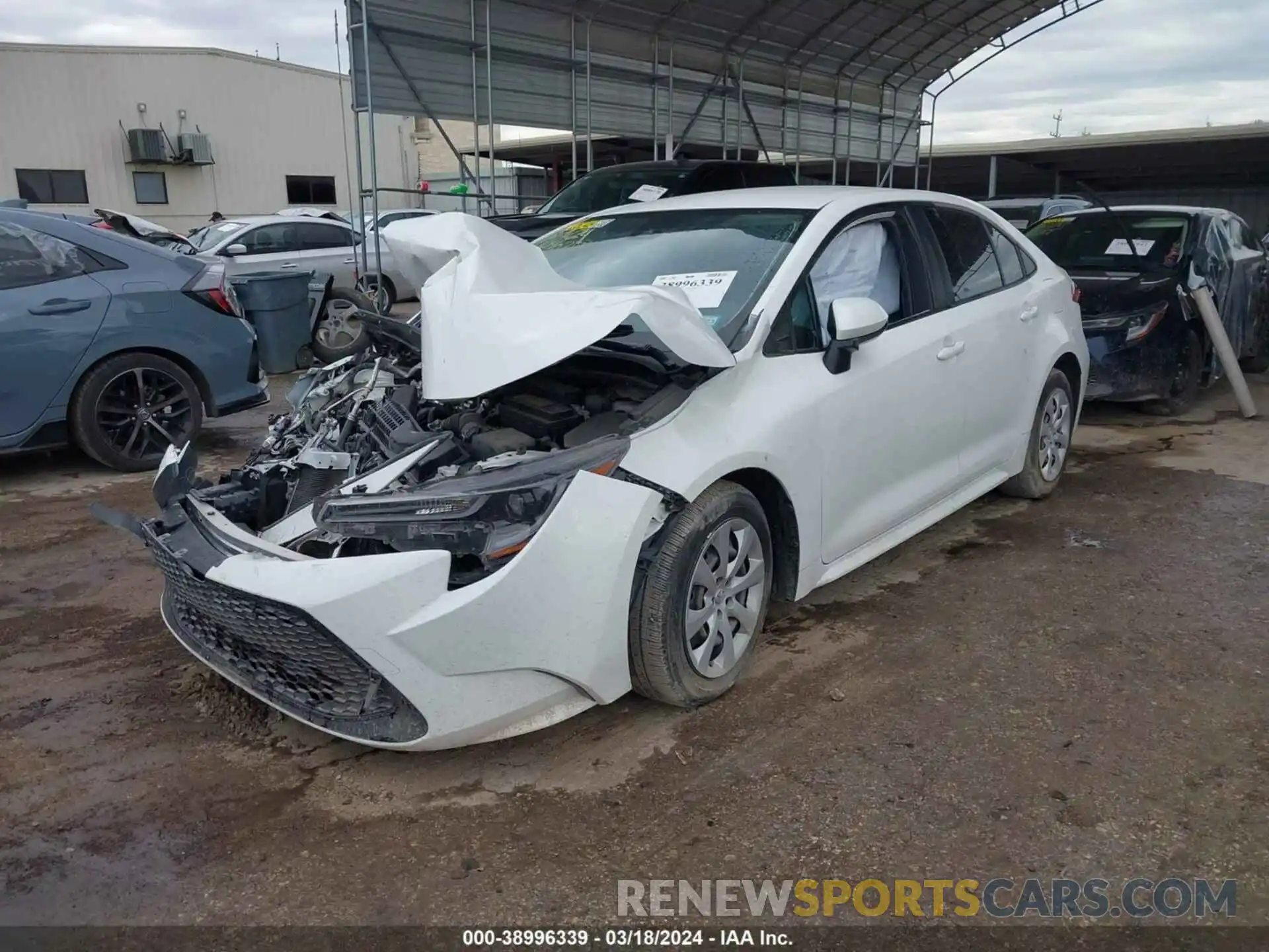 2 Photograph of a damaged car JTDEPMAE9MJ145234 TOYOTA COROLLA 2021