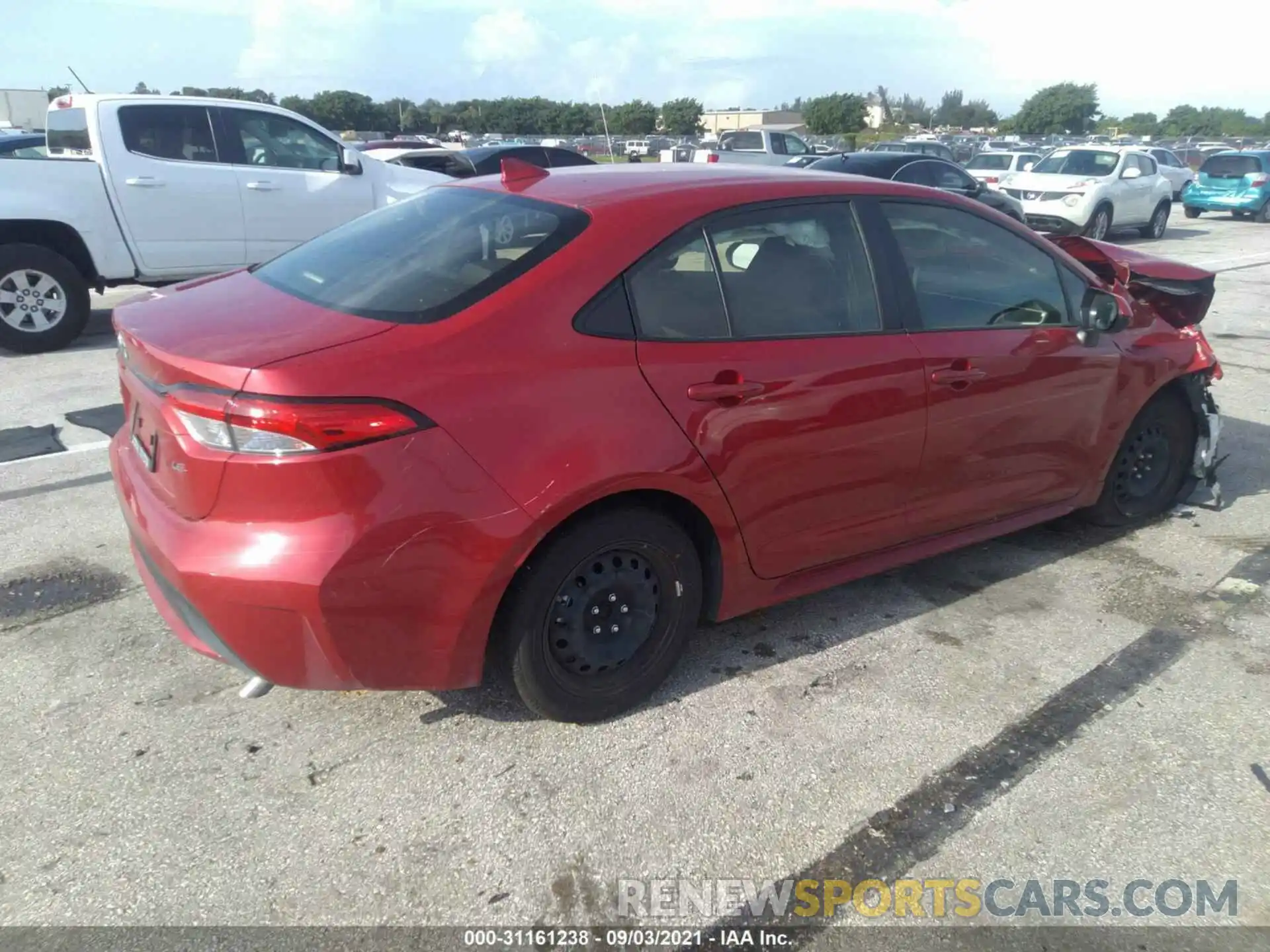 4 Photograph of a damaged car JTDEPMAE9MJ145301 TOYOTA COROLLA 2021