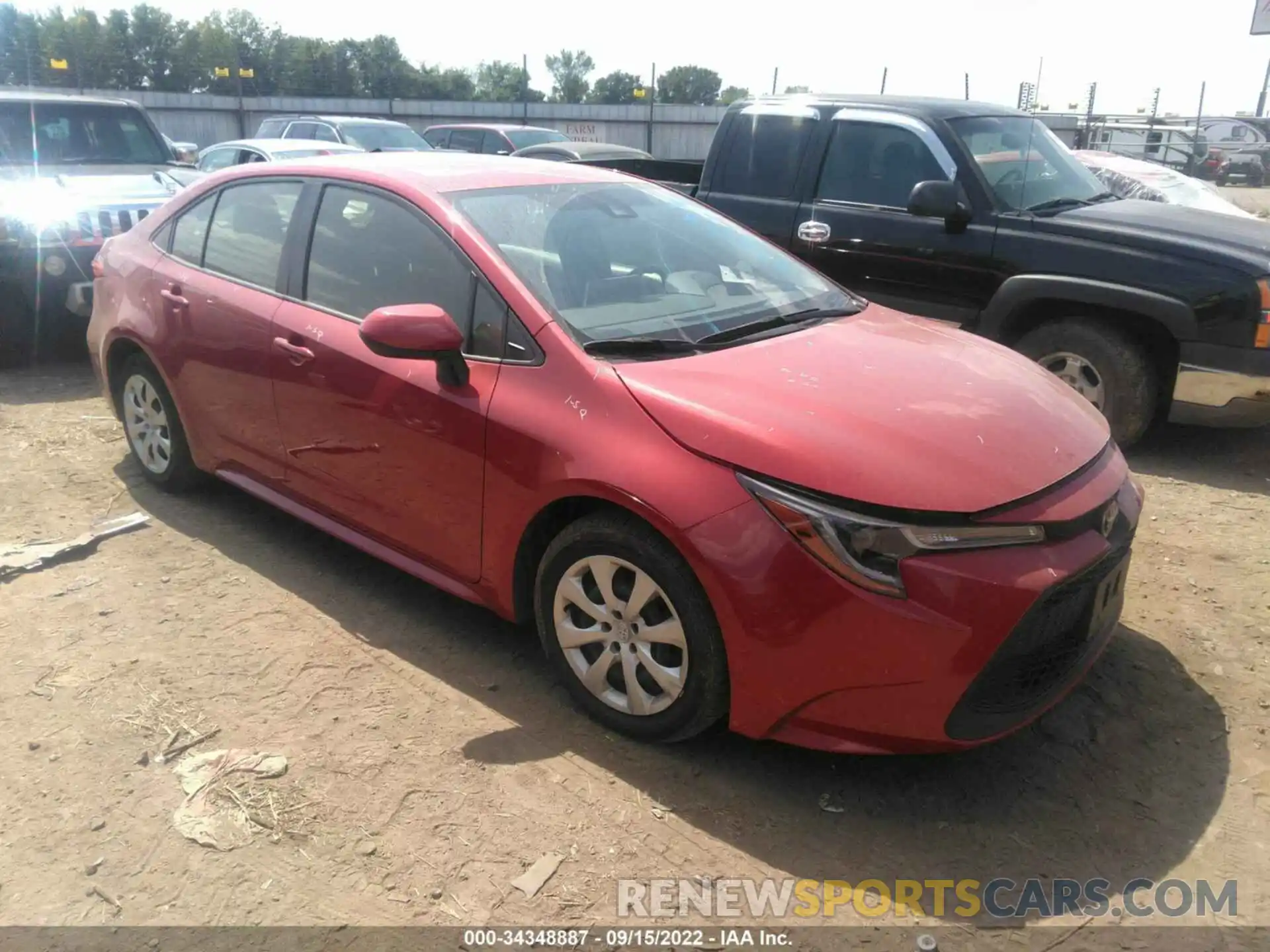 1 Photograph of a damaged car JTDEPMAE9MJ145847 TOYOTA COROLLA 2021