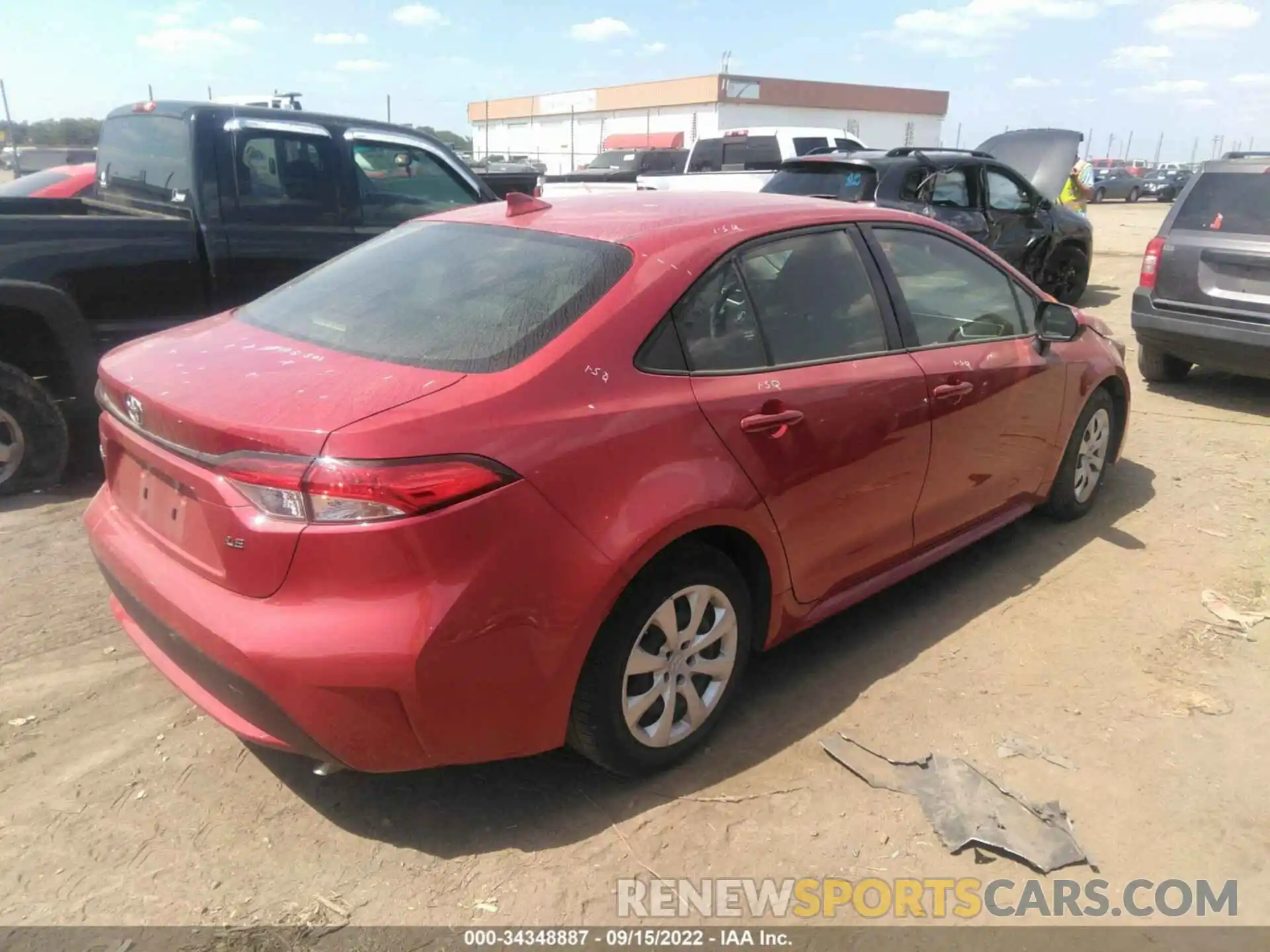 4 Photograph of a damaged car JTDEPMAE9MJ145847 TOYOTA COROLLA 2021