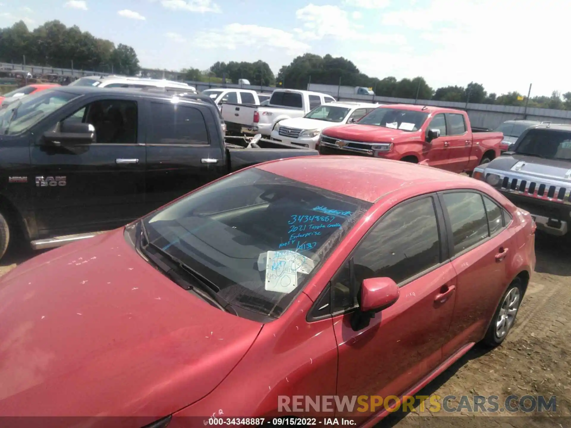 6 Photograph of a damaged car JTDEPMAE9MJ145847 TOYOTA COROLLA 2021