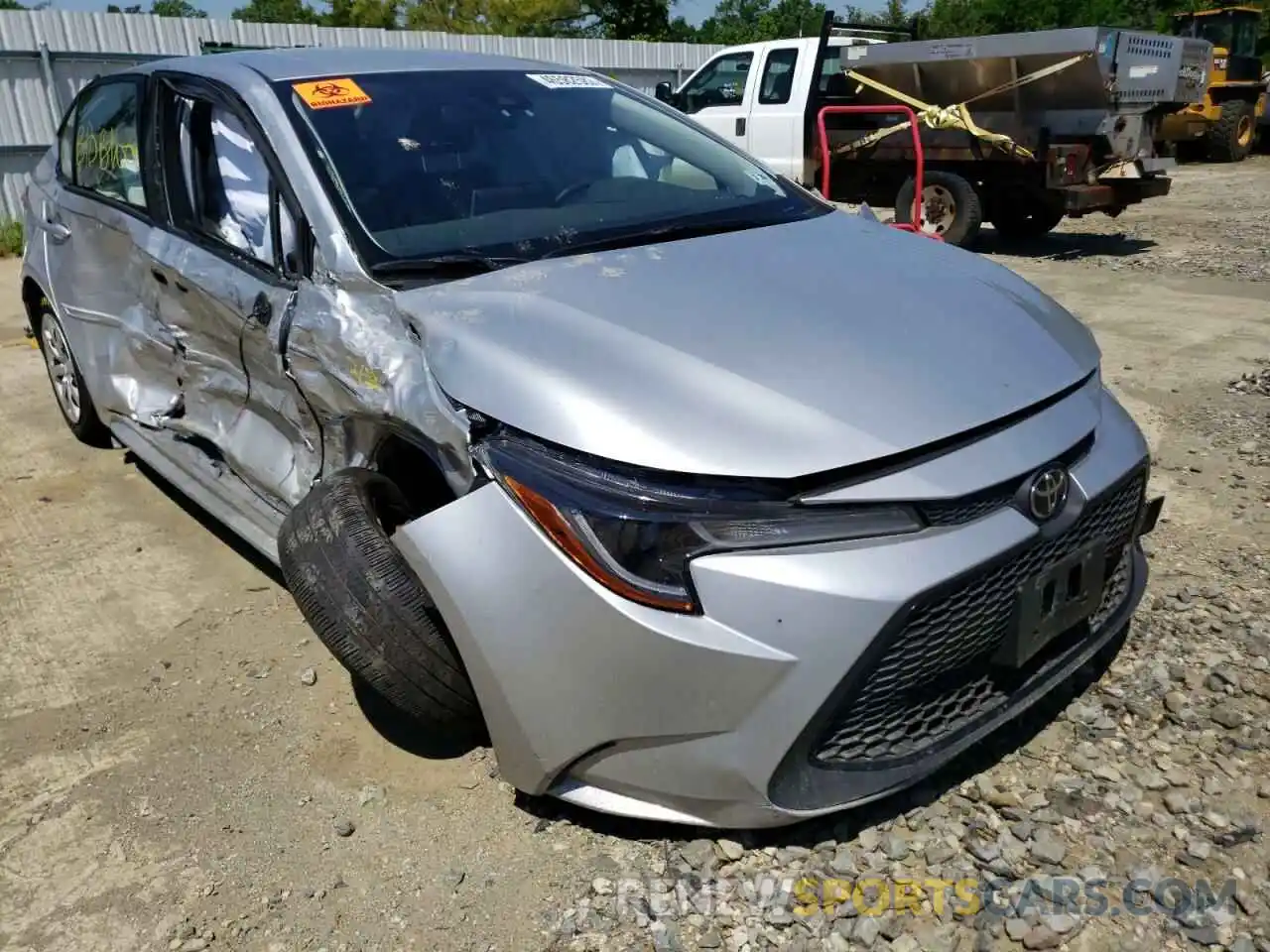 1 Photograph of a damaged car JTDEPMAE9MJ145959 TOYOTA COROLLA 2021