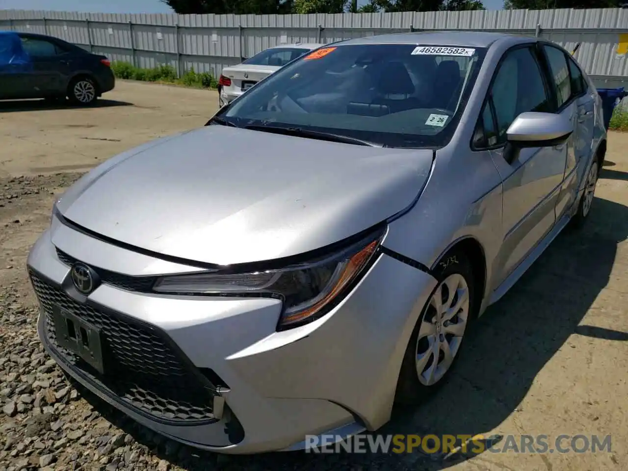 2 Photograph of a damaged car JTDEPMAE9MJ145959 TOYOTA COROLLA 2021