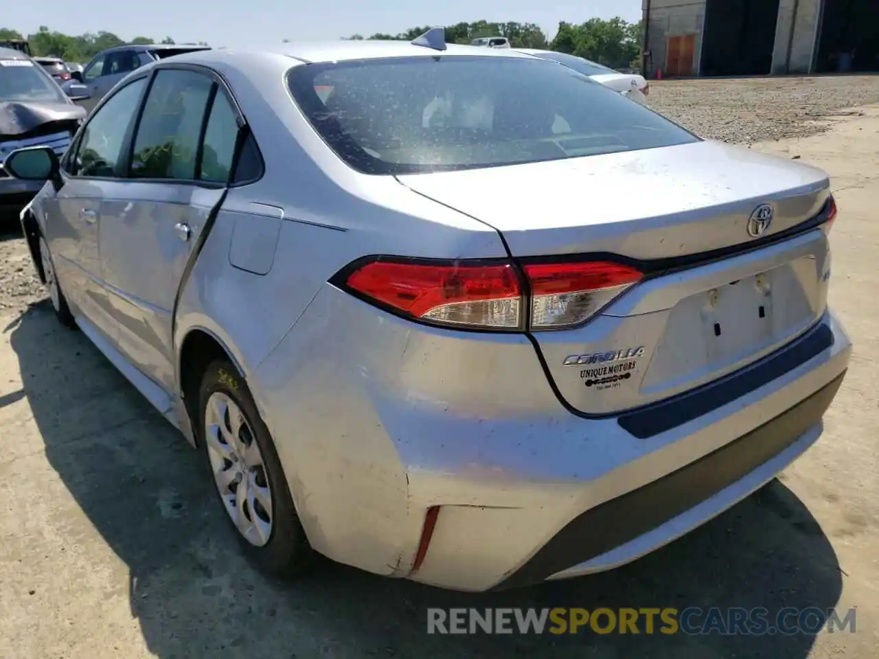 3 Photograph of a damaged car JTDEPMAE9MJ145959 TOYOTA COROLLA 2021