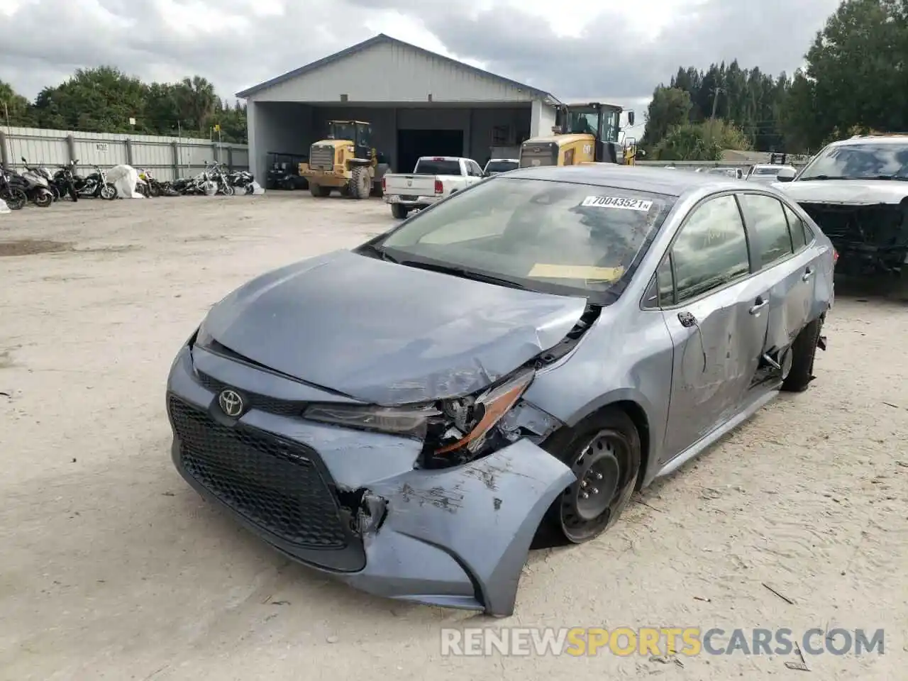 2 Photograph of a damaged car JTDEPMAE9MJ146352 TOYOTA COROLLA 2021