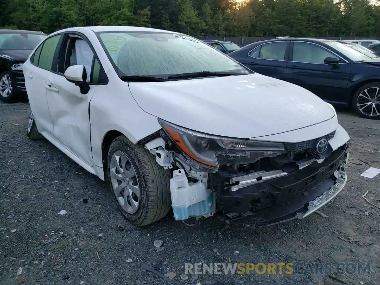 1 Photograph of a damaged car JTDEPMAE9MJ146674 TOYOTA COROLLA 2021