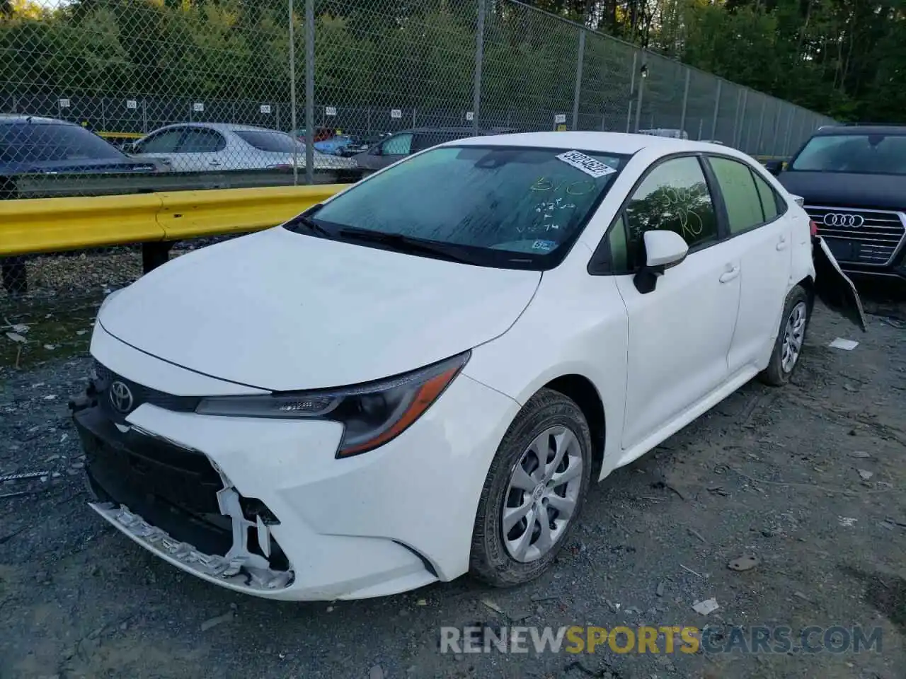 2 Photograph of a damaged car JTDEPMAE9MJ146674 TOYOTA COROLLA 2021