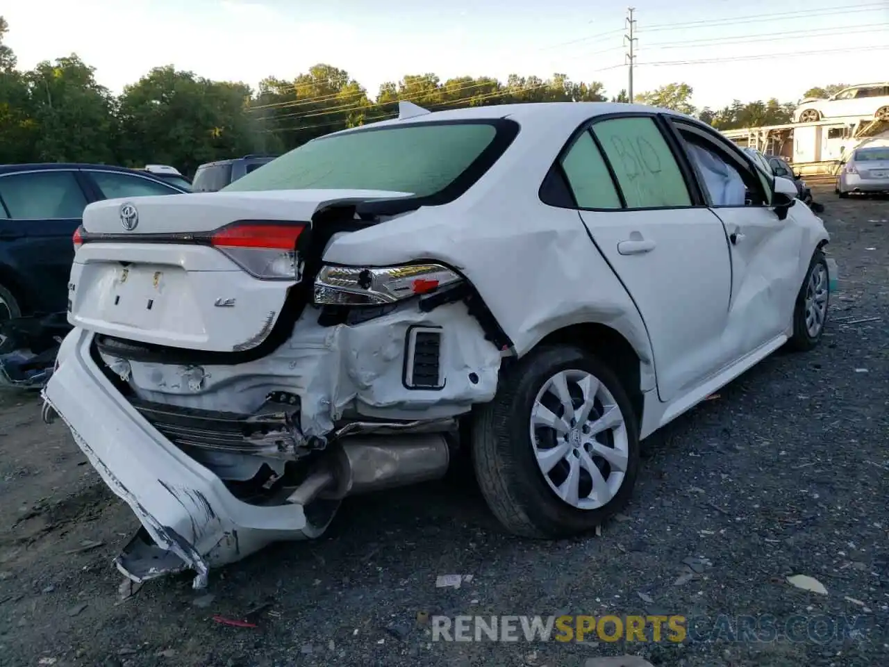 4 Photograph of a damaged car JTDEPMAE9MJ146674 TOYOTA COROLLA 2021