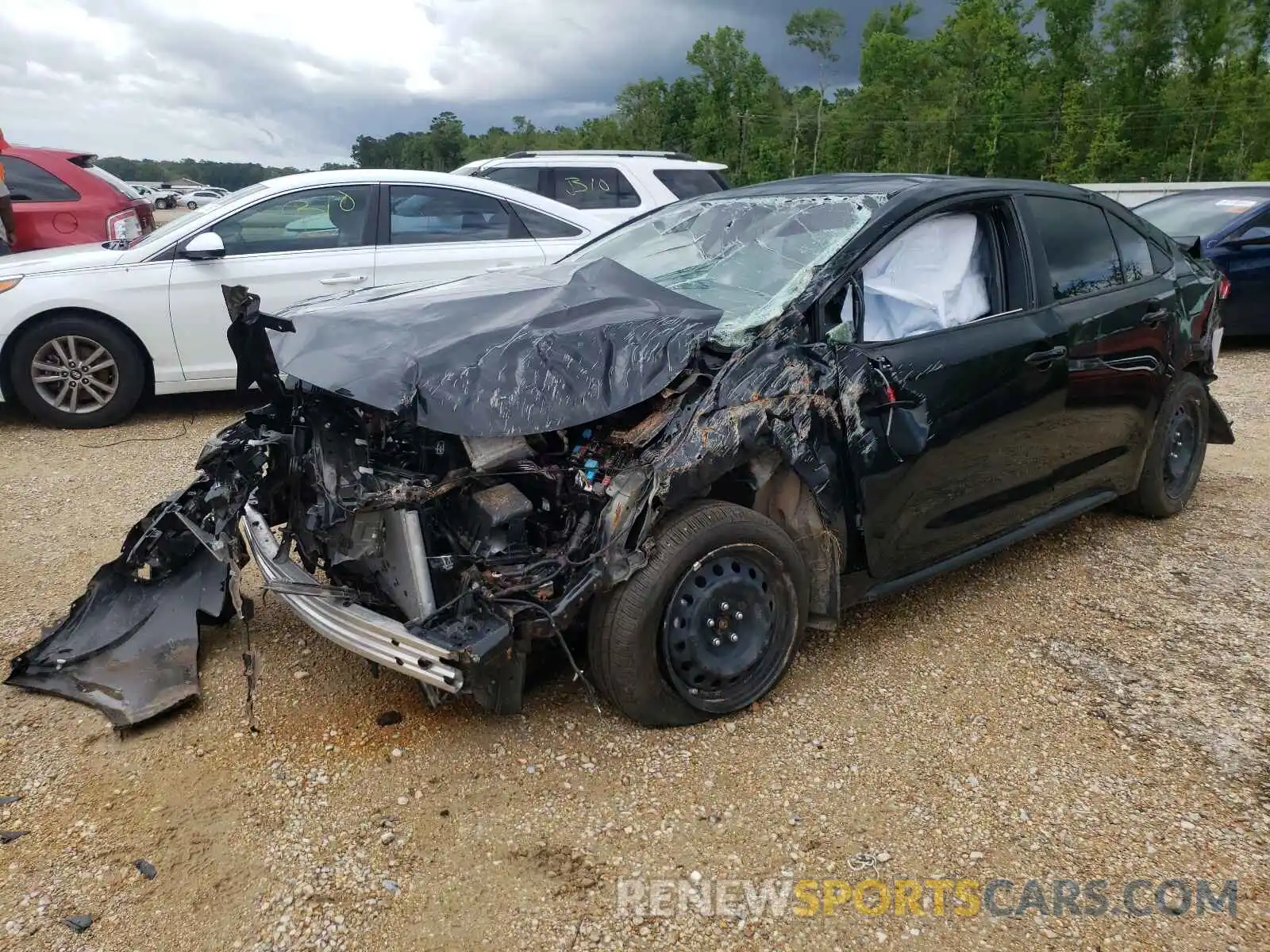 2 Photograph of a damaged car JTDEPMAE9MJ147307 TOYOTA COROLLA 2021