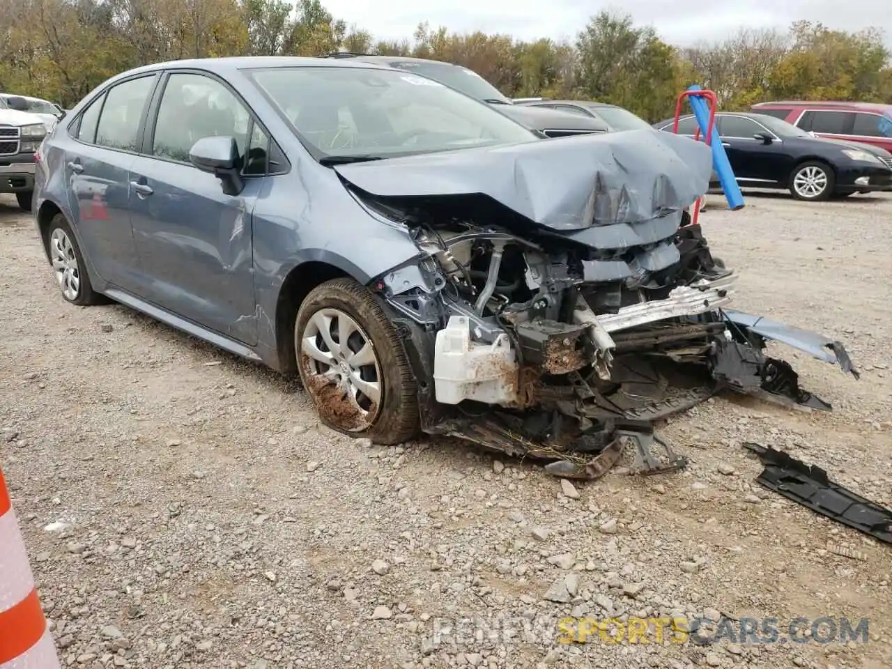 1 Photograph of a damaged car JTDEPMAE9MJ147727 TOYOTA COROLLA 2021