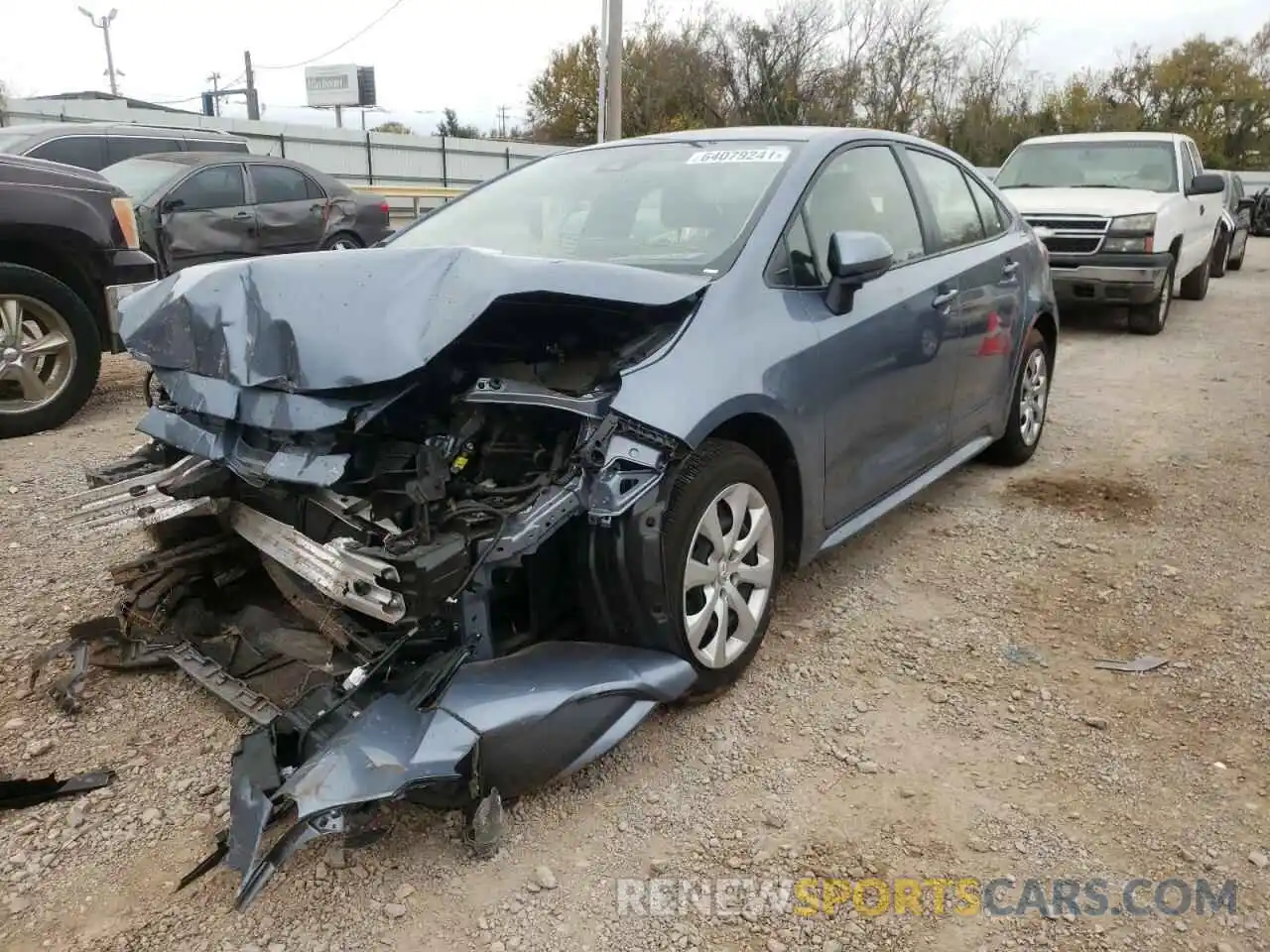 2 Photograph of a damaged car JTDEPMAE9MJ147727 TOYOTA COROLLA 2021