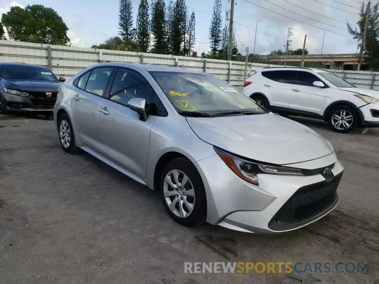 1 Photograph of a damaged car JTDEPMAE9MJ147873 TOYOTA COROLLA 2021