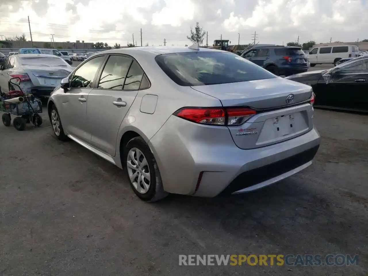 3 Photograph of a damaged car JTDEPMAE9MJ147873 TOYOTA COROLLA 2021