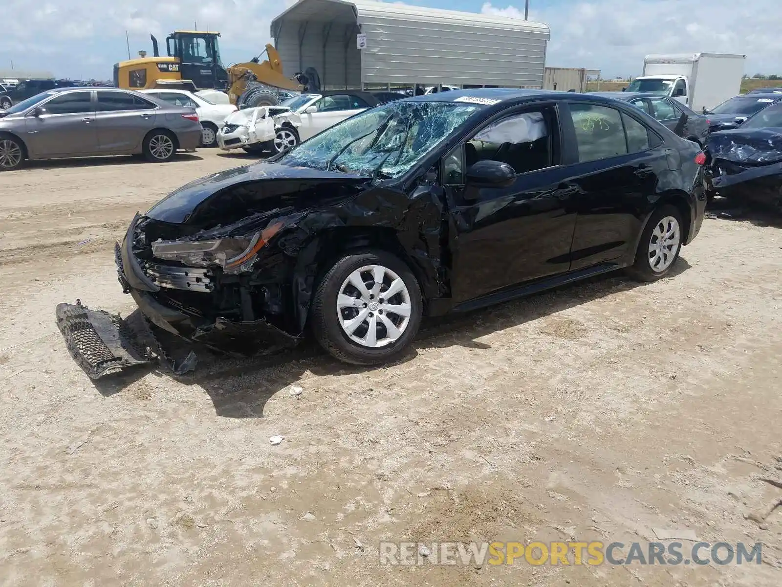 2 Photograph of a damaged car JTDEPMAE9MJ148697 TOYOTA COROLLA 2021