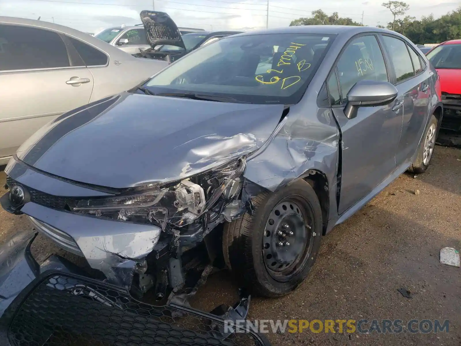 2 Photograph of a damaged car JTDEPMAE9MJ149445 TOYOTA COROLLA 2021