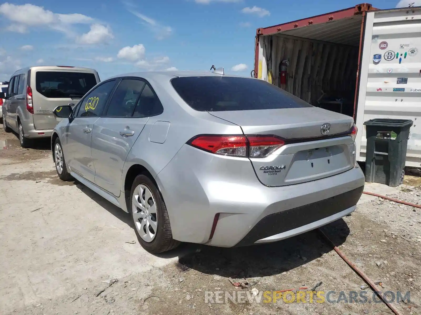 3 Photograph of a damaged car JTDEPMAE9MJ150532 TOYOTA COROLLA 2021