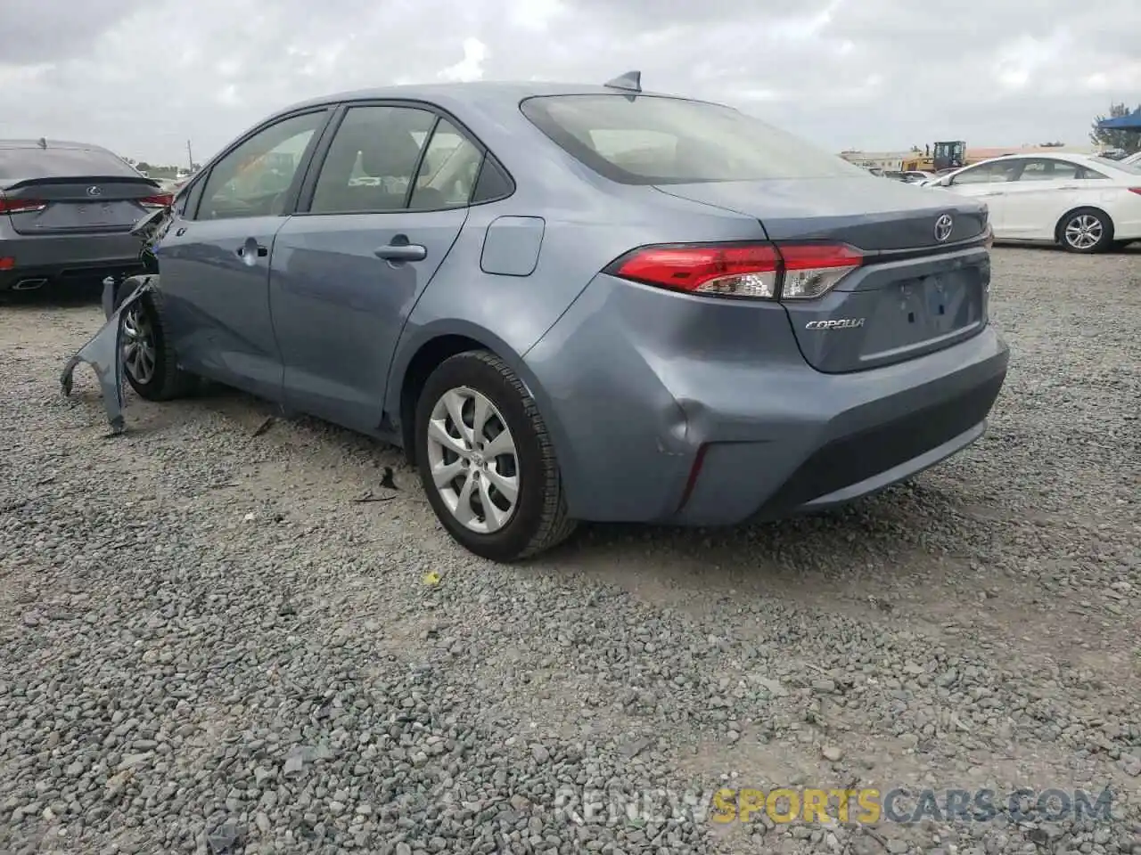 3 Photograph of a damaged car JTDEPMAE9MJ152250 TOYOTA COROLLA 2021