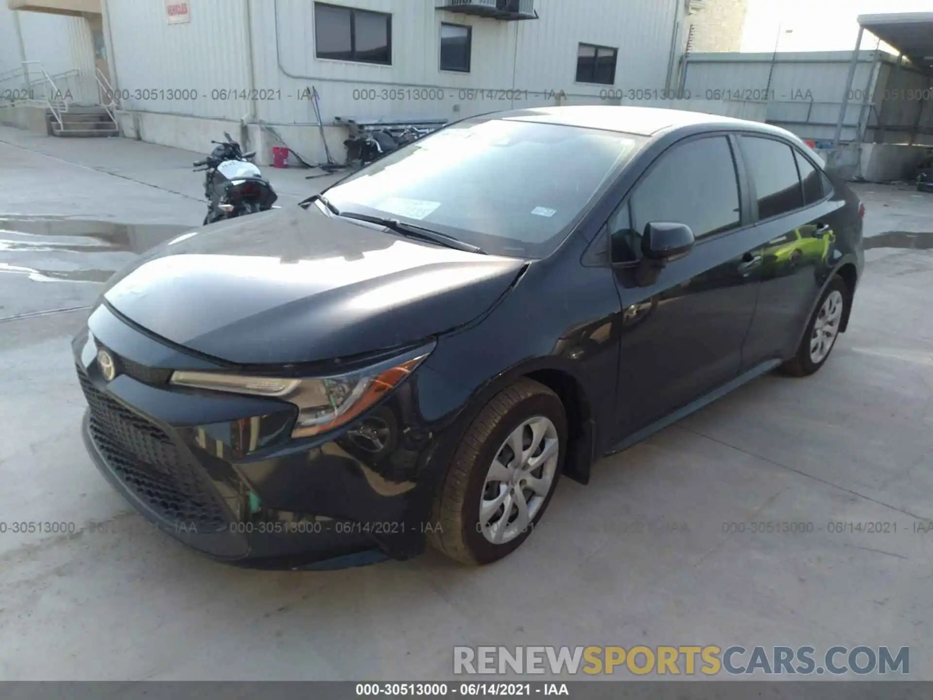 2 Photograph of a damaged car JTDEPMAE9MJ152538 TOYOTA COROLLA 2021