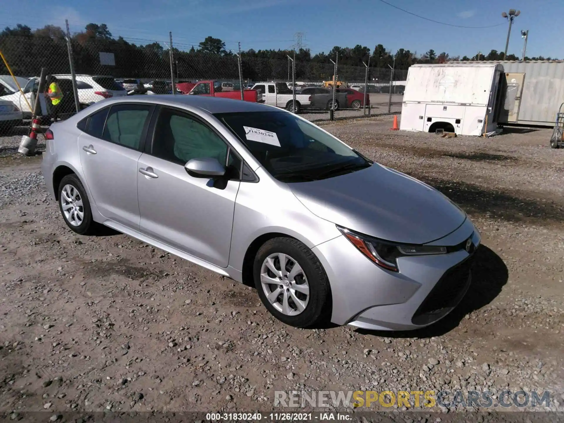 1 Photograph of a damaged car JTDEPMAE9MJ153091 TOYOTA COROLLA 2021