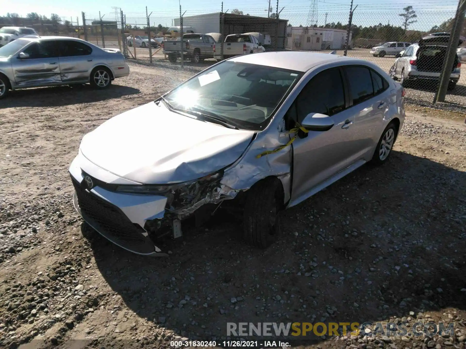 2 Photograph of a damaged car JTDEPMAE9MJ153091 TOYOTA COROLLA 2021