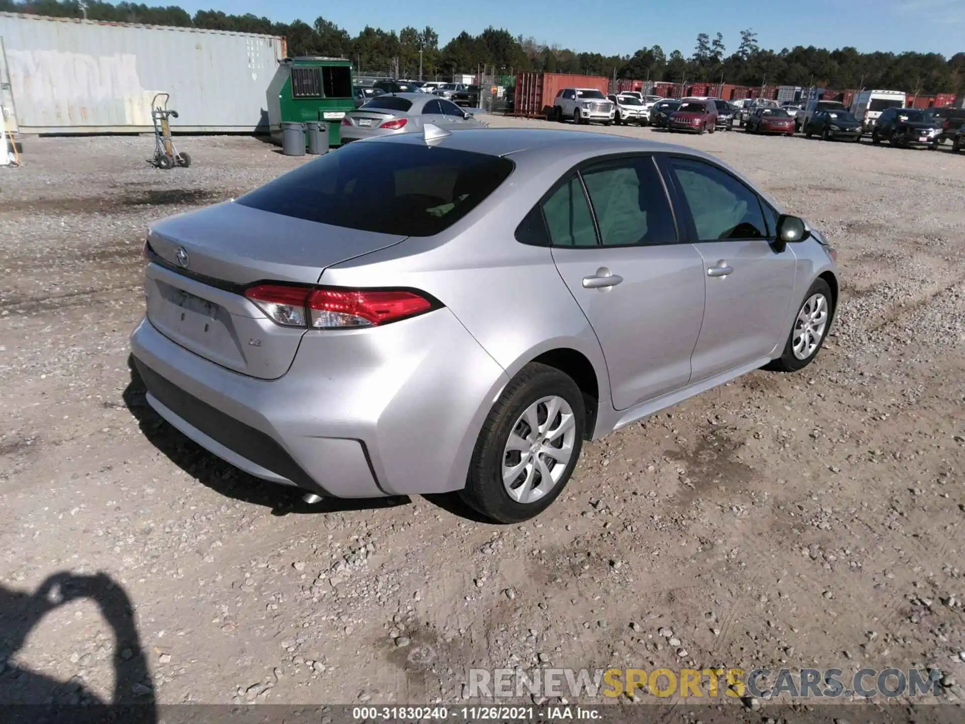 4 Photograph of a damaged car JTDEPMAE9MJ153091 TOYOTA COROLLA 2021