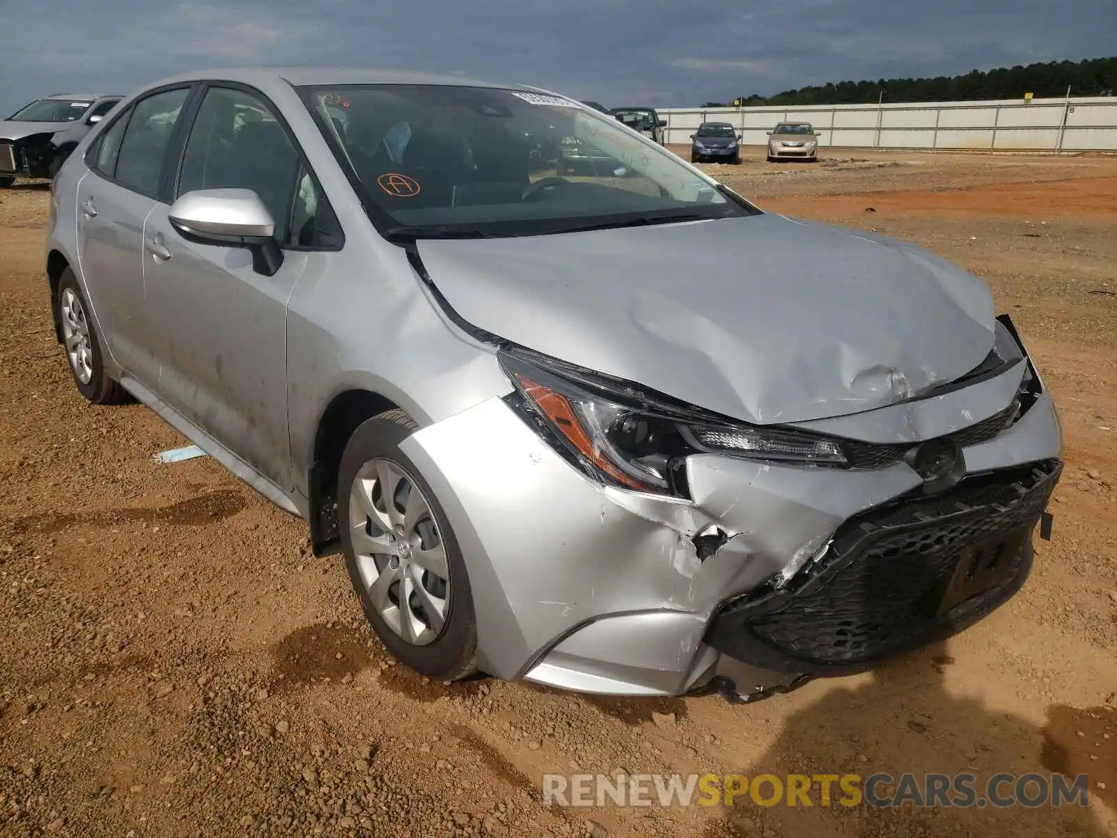 1 Photograph of a damaged car JTDEPMAE9MJ154712 TOYOTA COROLLA 2021