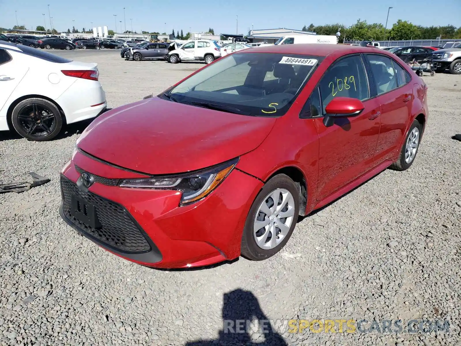 2 Photograph of a damaged car JTDEPMAE9MJ154869 TOYOTA COROLLA 2021