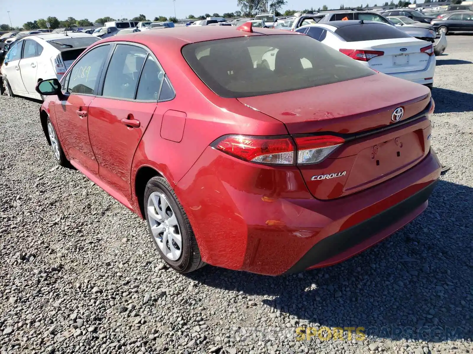 3 Photograph of a damaged car JTDEPMAE9MJ154869 TOYOTA COROLLA 2021