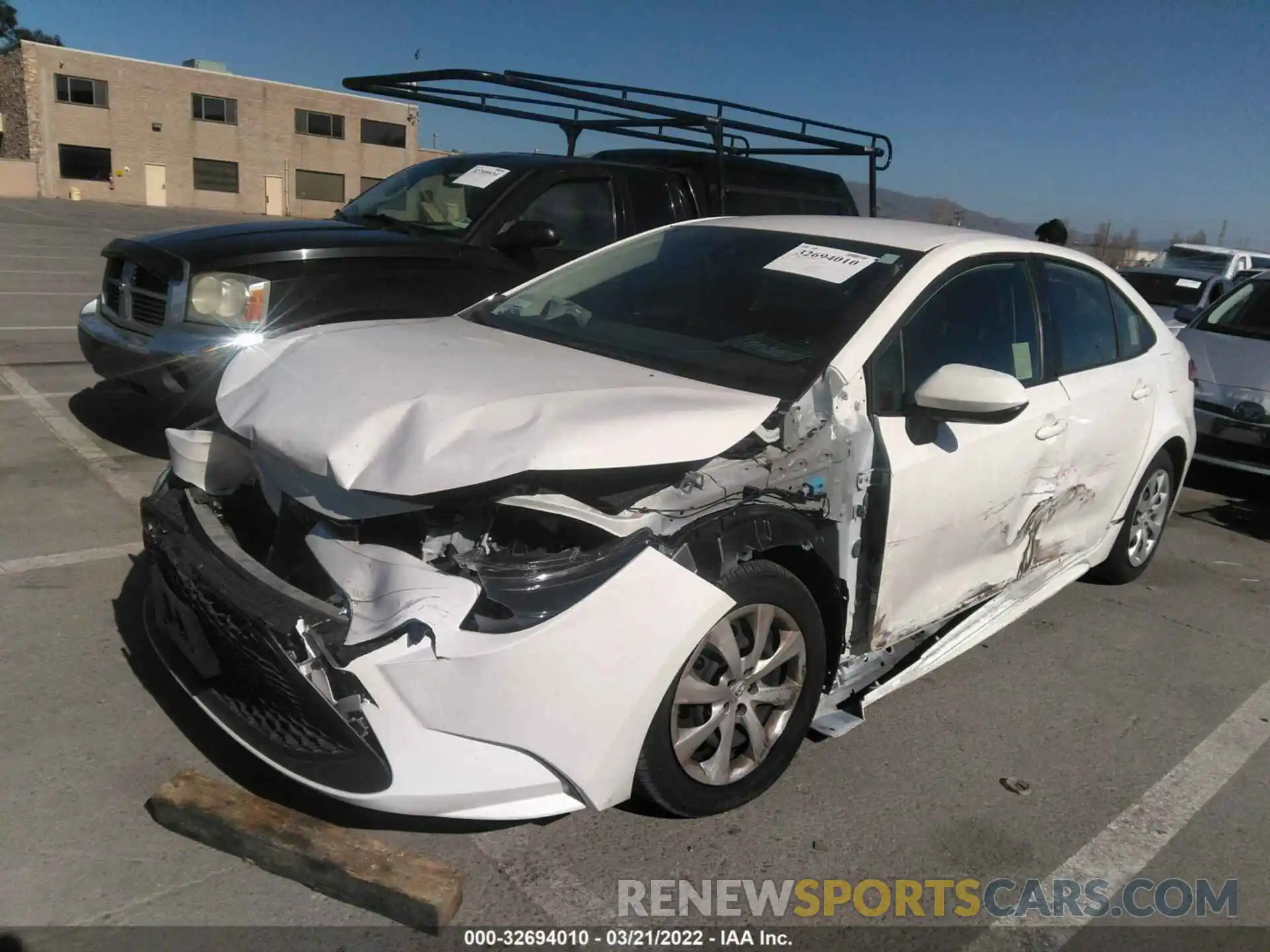 2 Photograph of a damaged car JTDEPMAE9MJ155147 TOYOTA COROLLA 2021