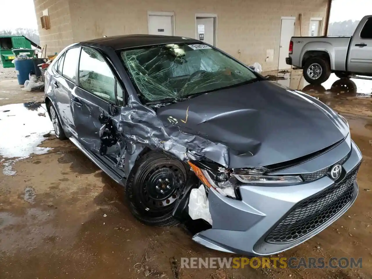 1 Photograph of a damaged car JTDEPMAE9MJ155682 TOYOTA COROLLA 2021