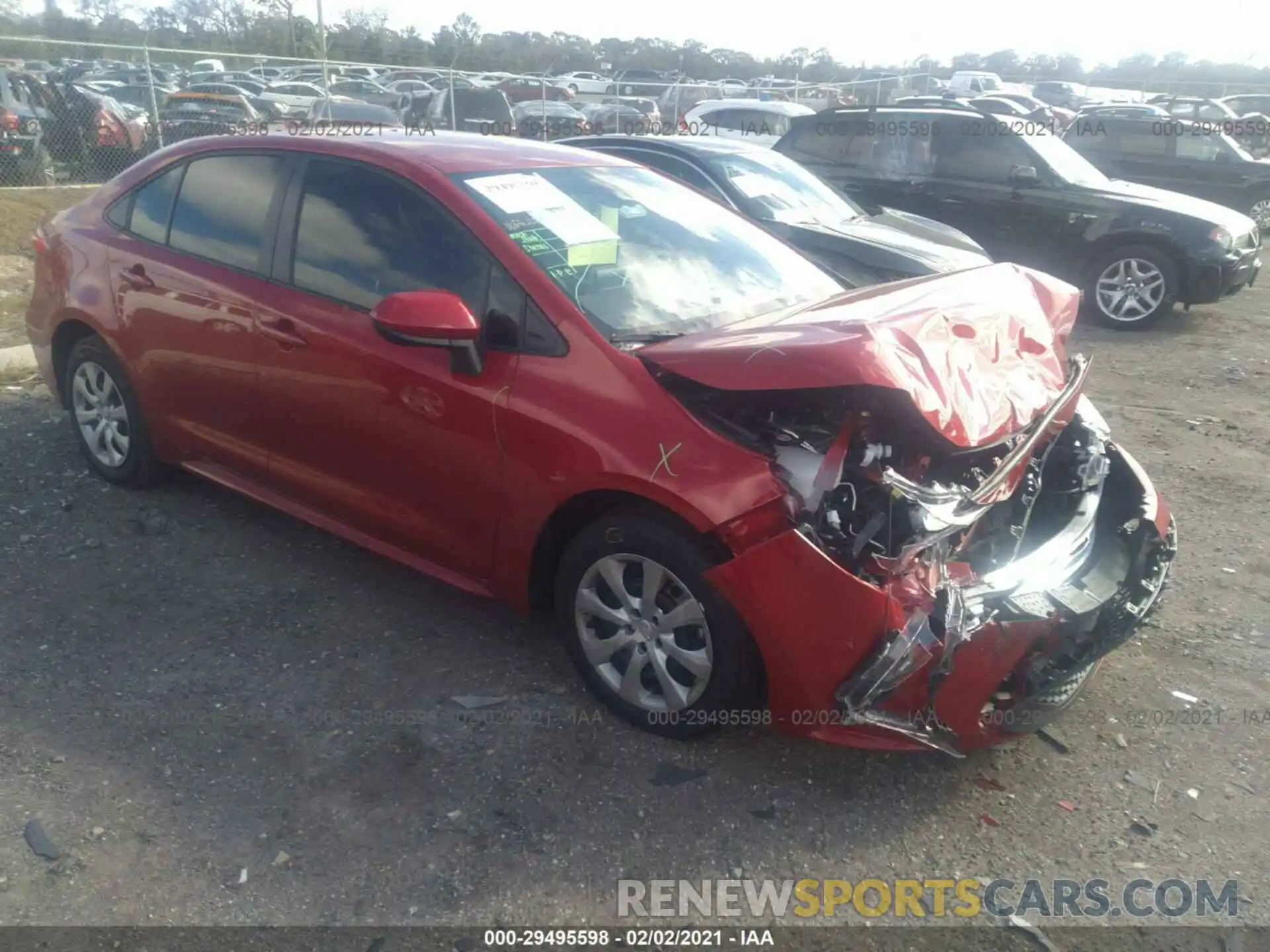 1 Photograph of a damaged car JTDEPMAE9MJ155844 TOYOTA COROLLA 2021