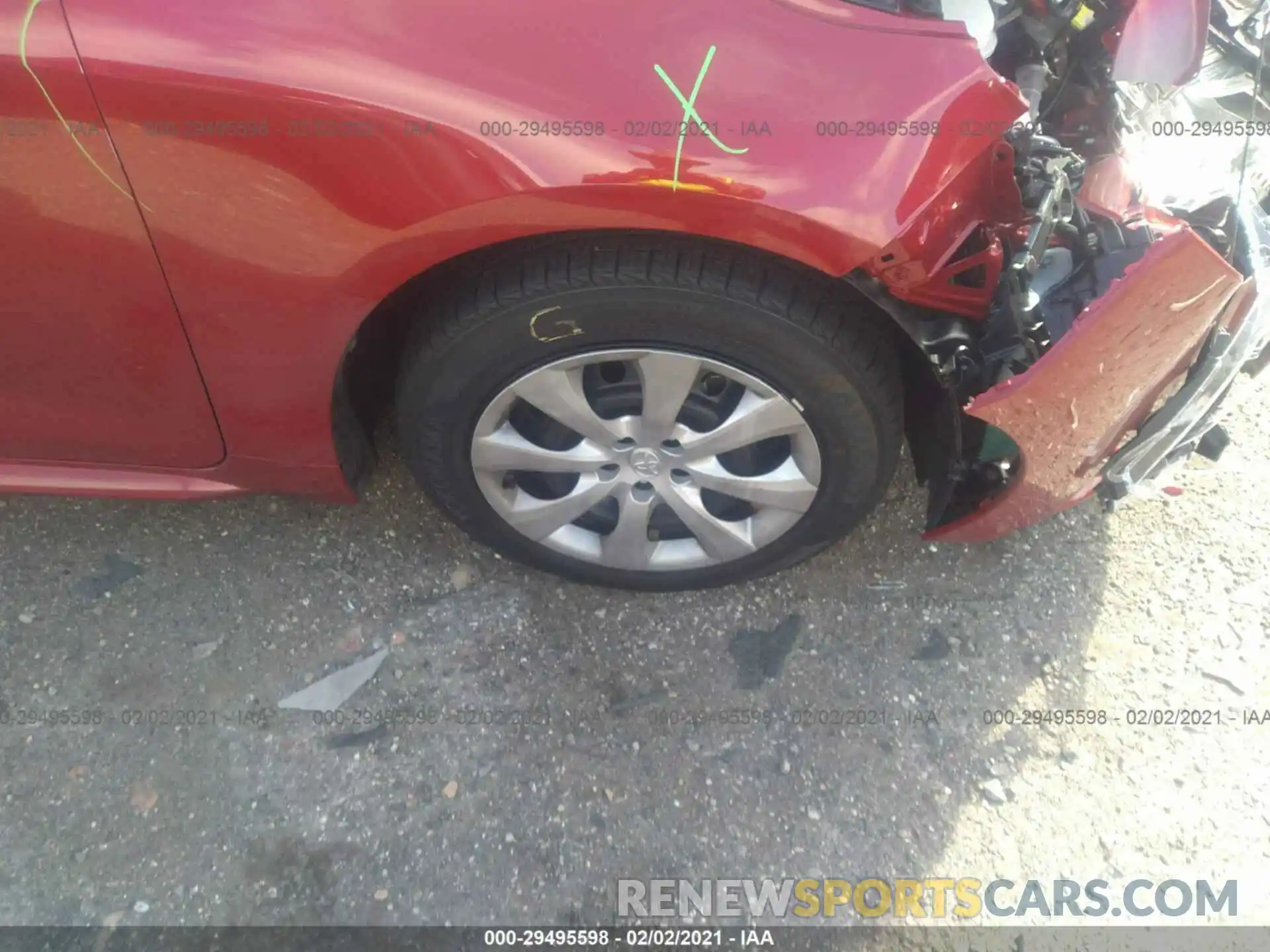 14 Photograph of a damaged car JTDEPMAE9MJ155844 TOYOTA COROLLA 2021