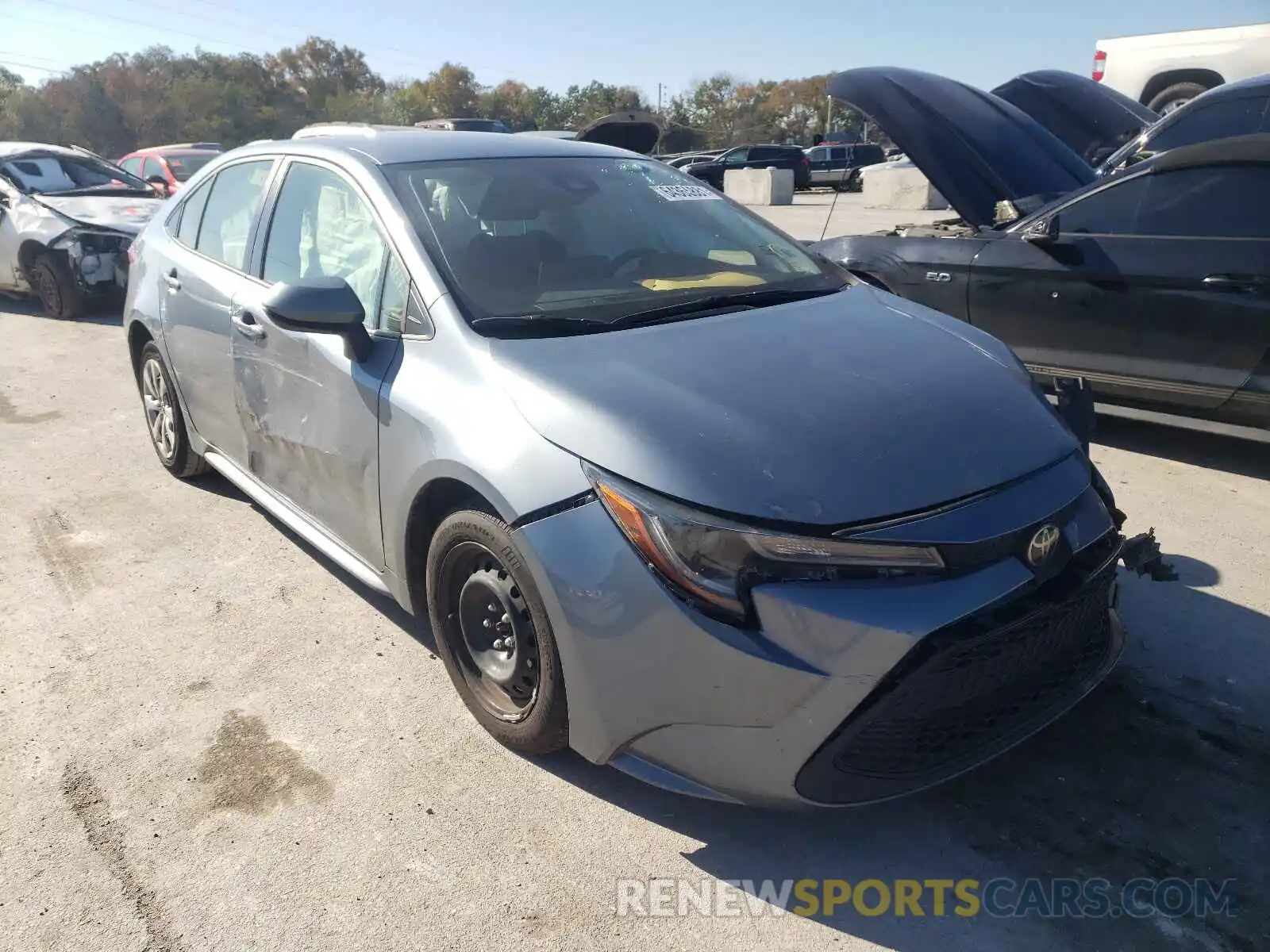 1 Photograph of a damaged car JTDEPMAE9MJ156458 TOYOTA COROLLA 2021