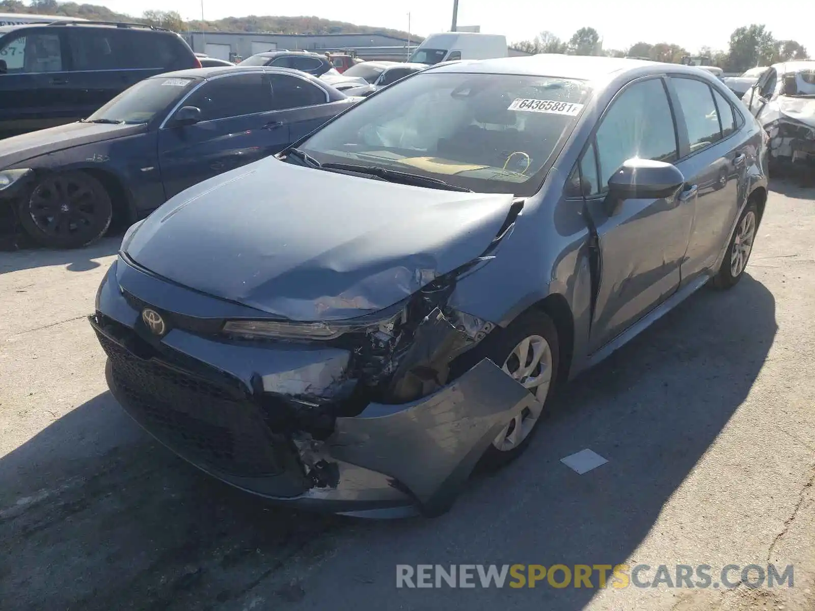 2 Photograph of a damaged car JTDEPMAE9MJ156458 TOYOTA COROLLA 2021