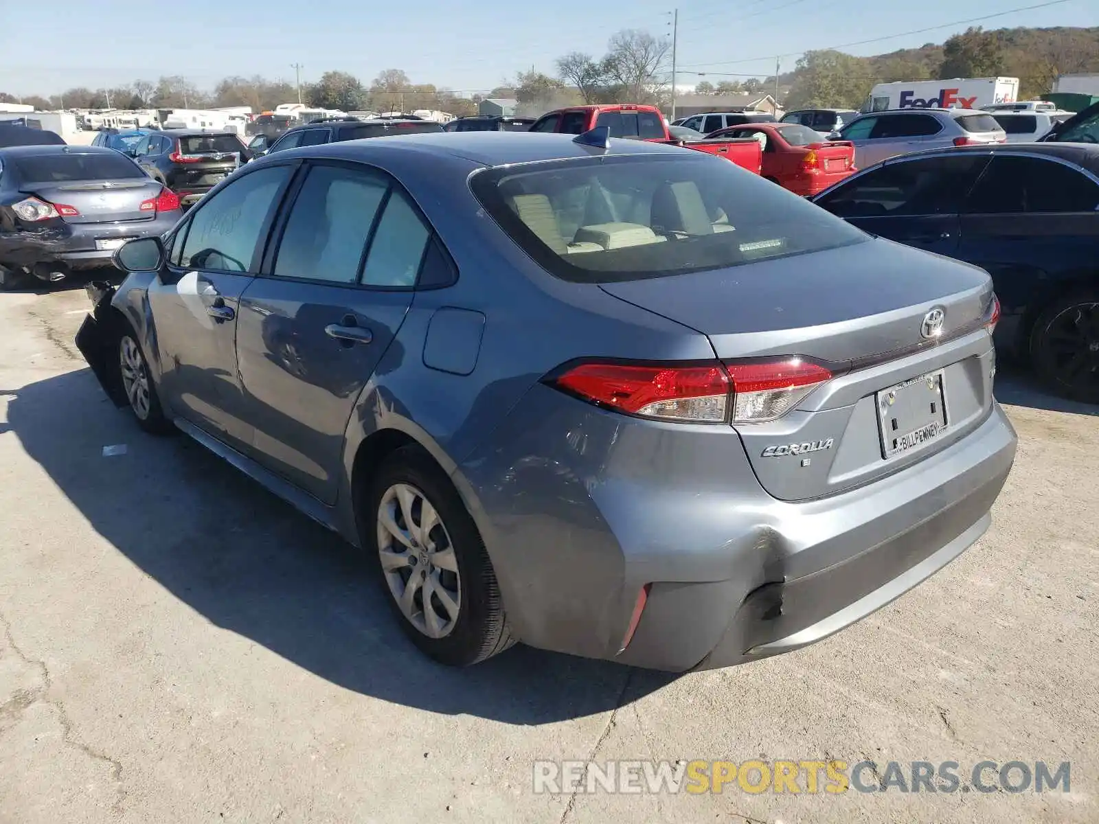 3 Photograph of a damaged car JTDEPMAE9MJ156458 TOYOTA COROLLA 2021