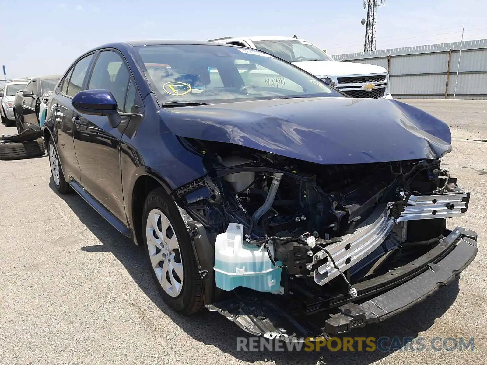 1 Photograph of a damaged car JTDEPMAE9MJ157688 TOYOTA COROLLA 2021