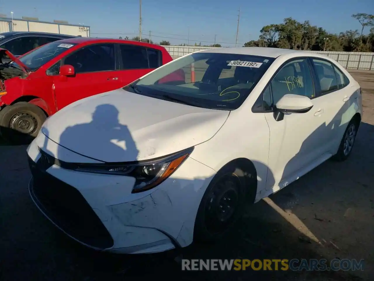 2 Photograph of a damaged car JTDEPMAE9MJ158694 TOYOTA COROLLA 2021