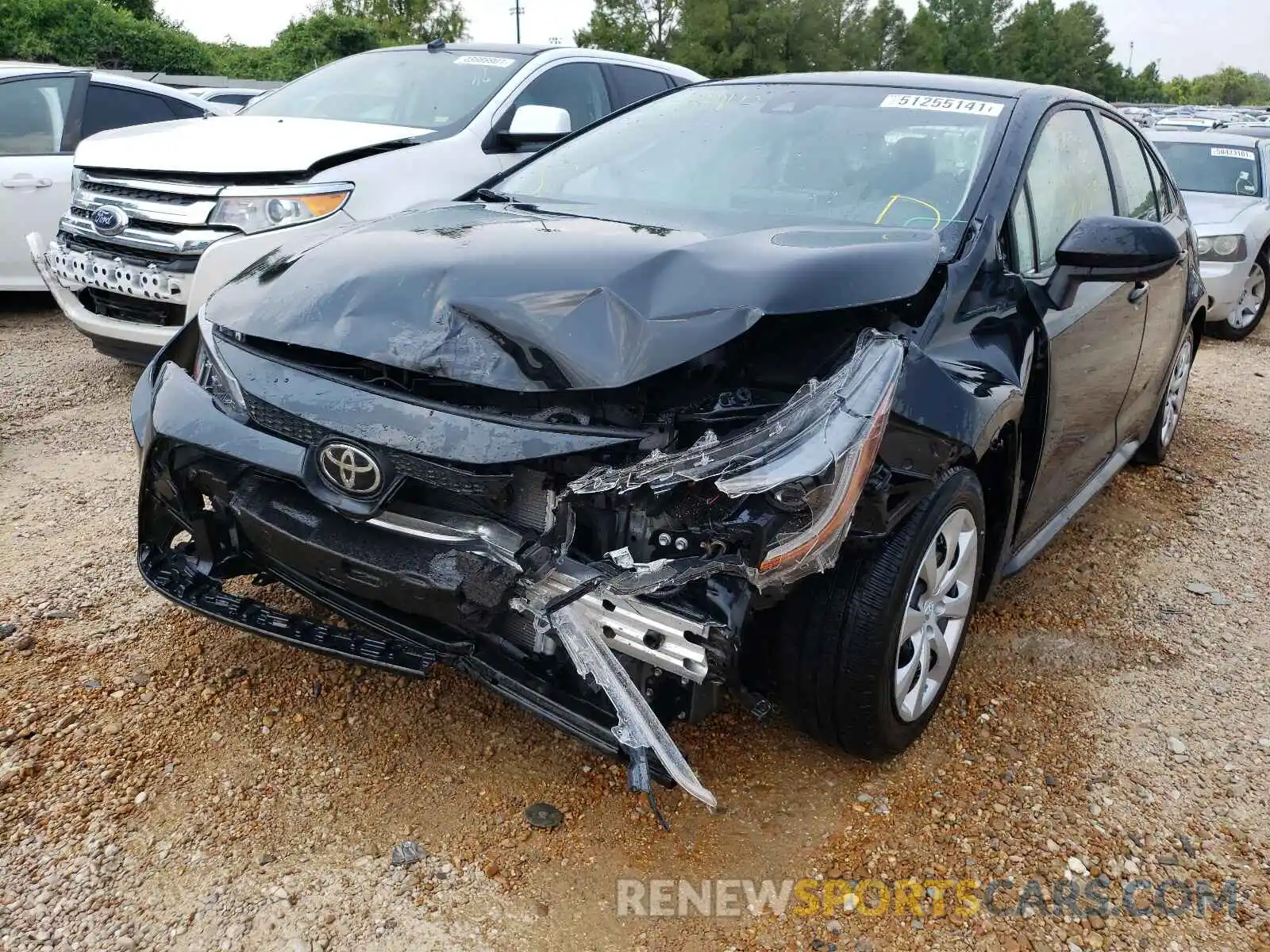 2 Photograph of a damaged car JTDEPMAE9MJ159263 TOYOTA COROLLA 2021