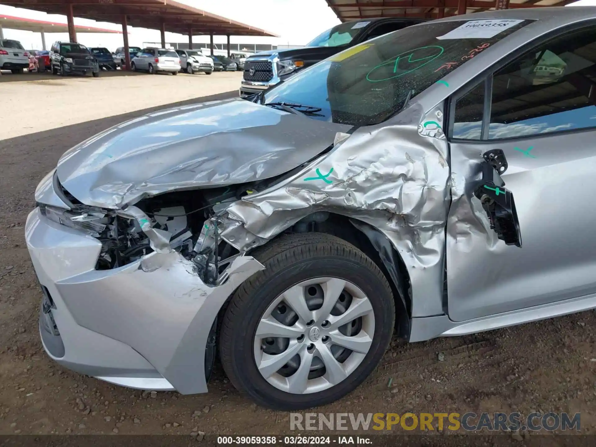 6 Photograph of a damaged car JTDEPMAE9MJ159599 TOYOTA COROLLA 2021