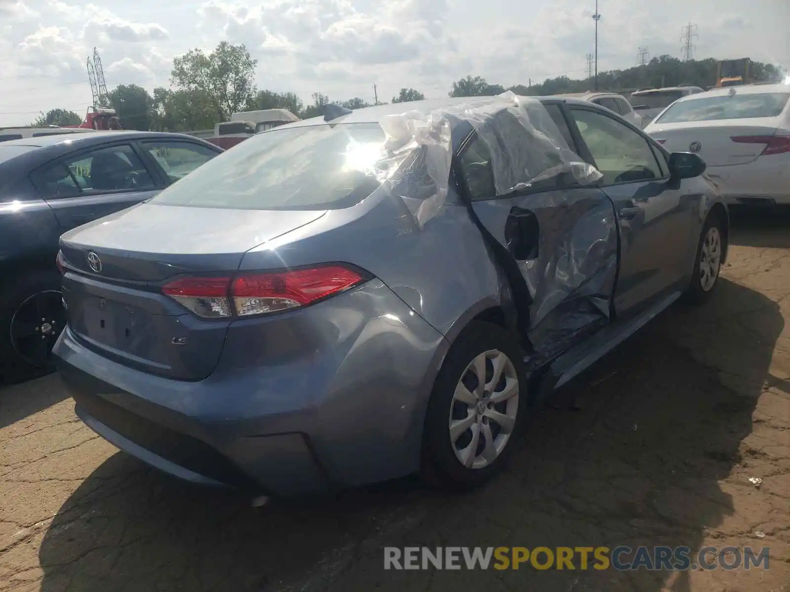 4 Photograph of a damaged car JTDEPMAE9MJ159909 TOYOTA COROLLA 2021