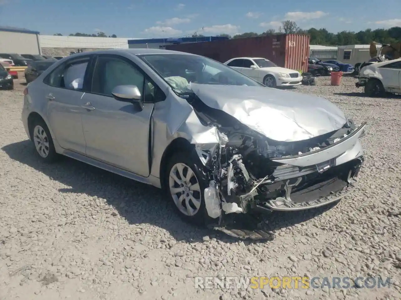 1 Photograph of a damaged car JTDEPMAE9MJ160624 TOYOTA COROLLA 2021