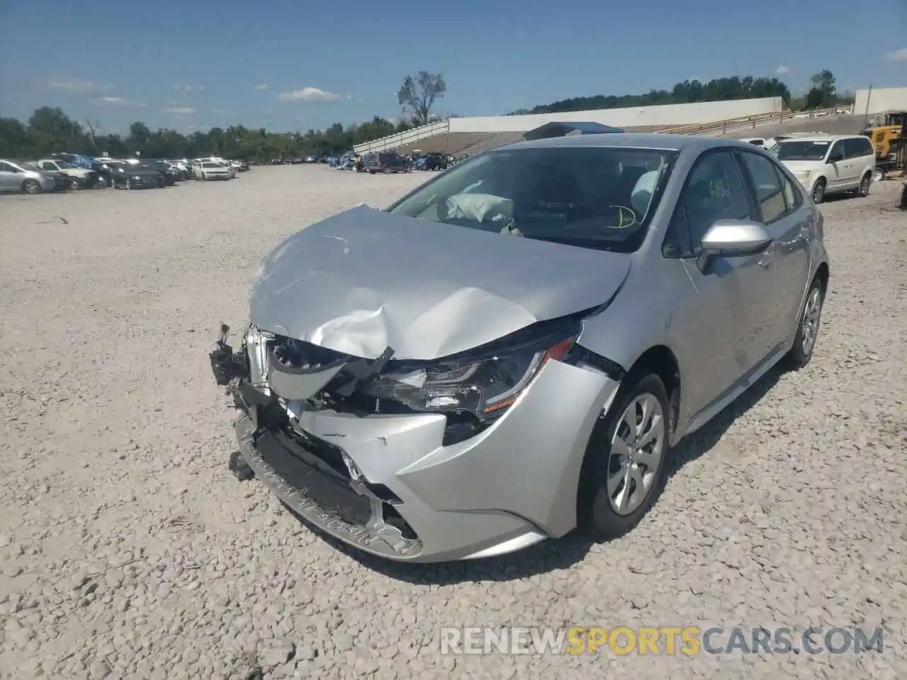 2 Photograph of a damaged car JTDEPMAE9MJ160624 TOYOTA COROLLA 2021