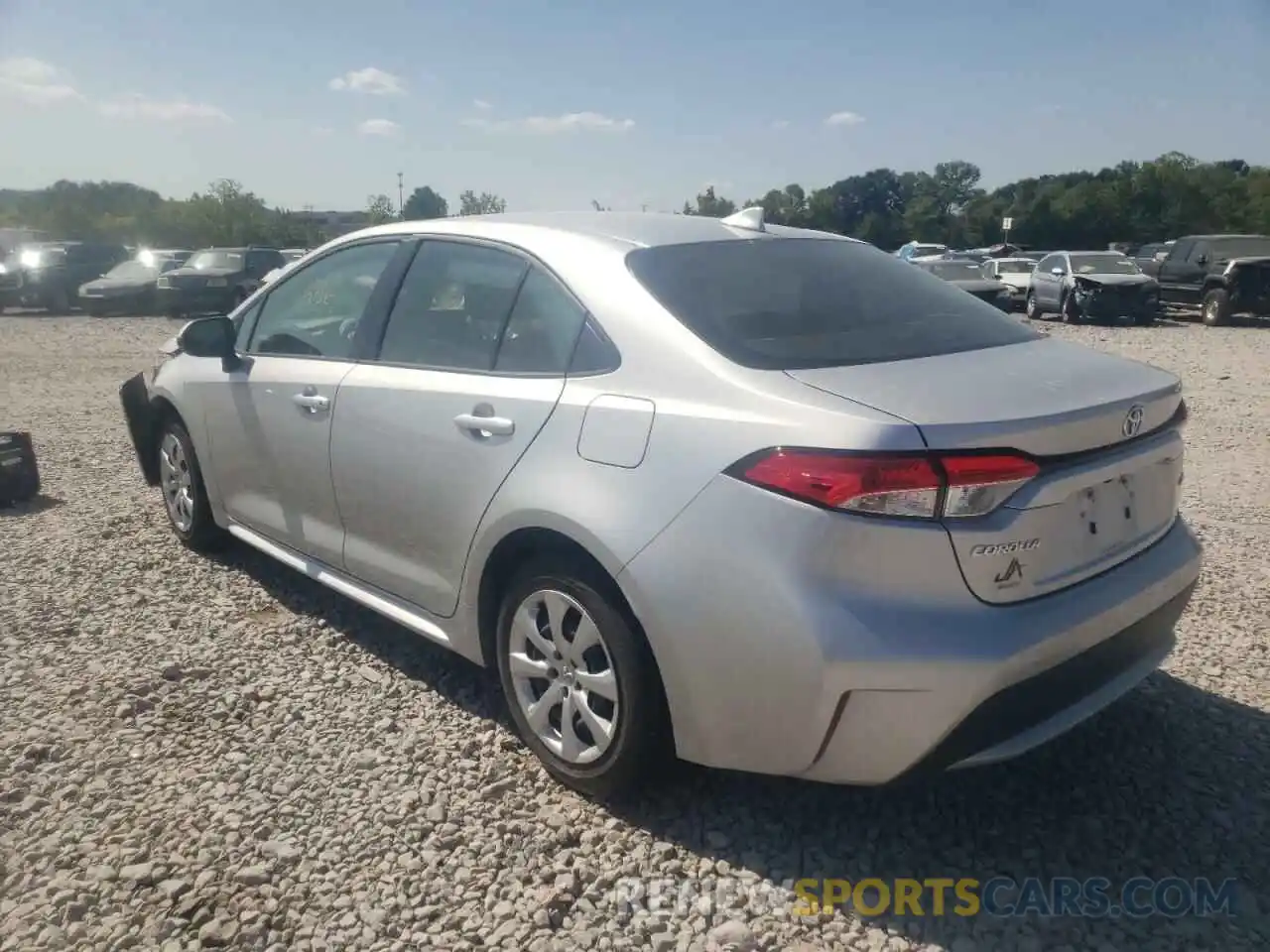 3 Photograph of a damaged car JTDEPMAE9MJ160624 TOYOTA COROLLA 2021