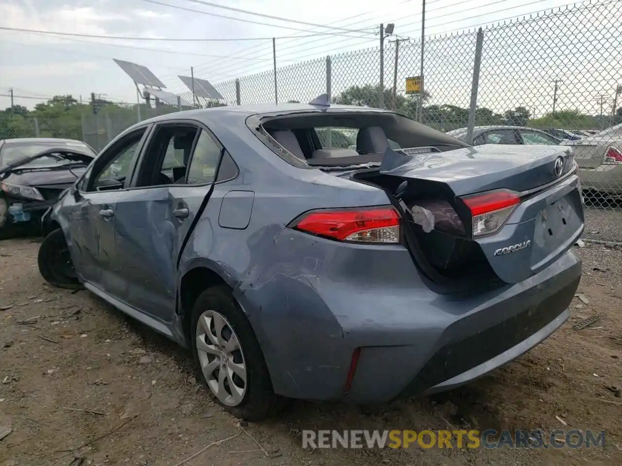 3 Photograph of a damaged car JTDEPMAE9MJ162261 TOYOTA COROLLA 2021